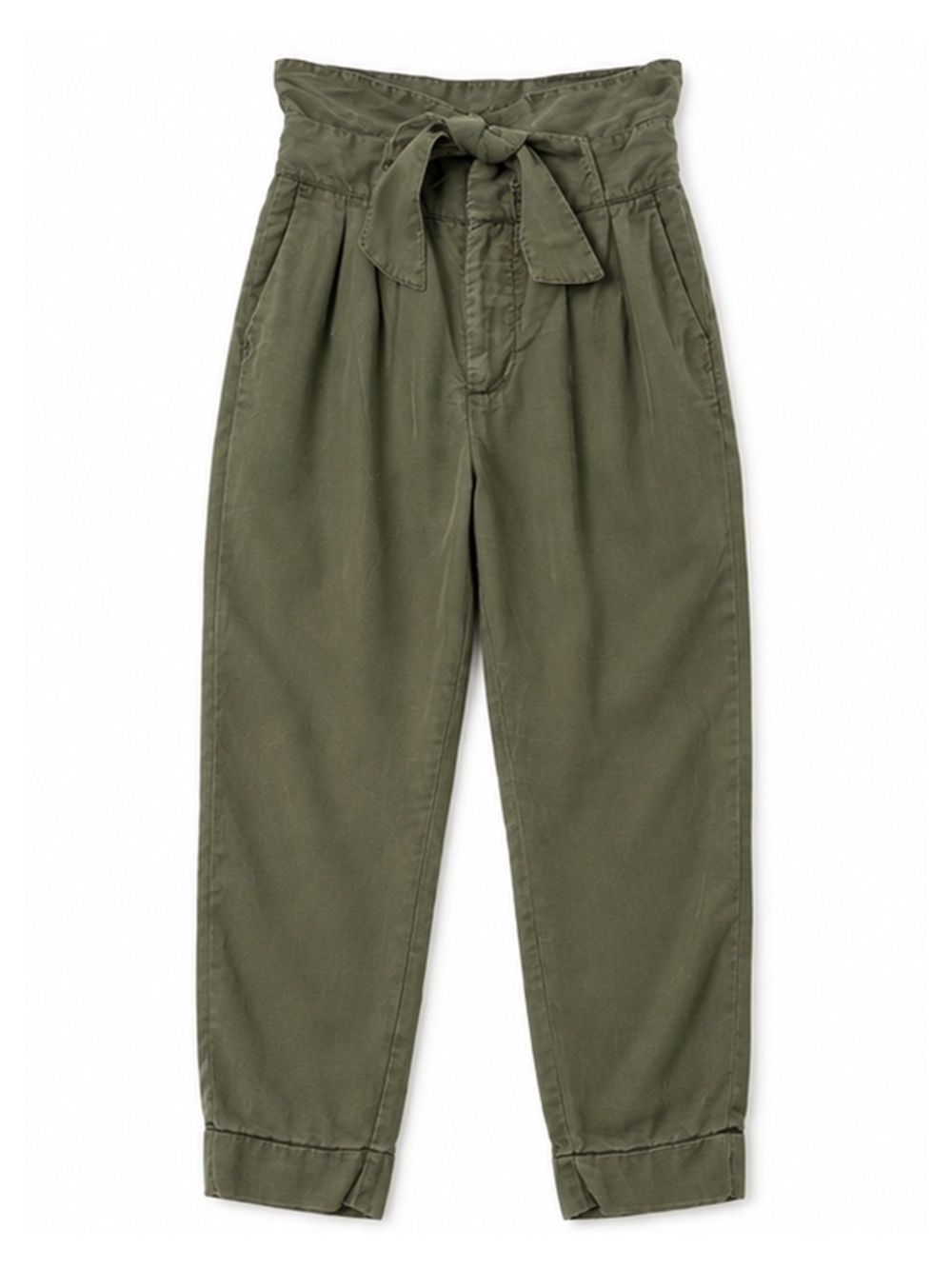 Cartonnier Anthropologie Olive Lyocell Paperbag Pants Size 4